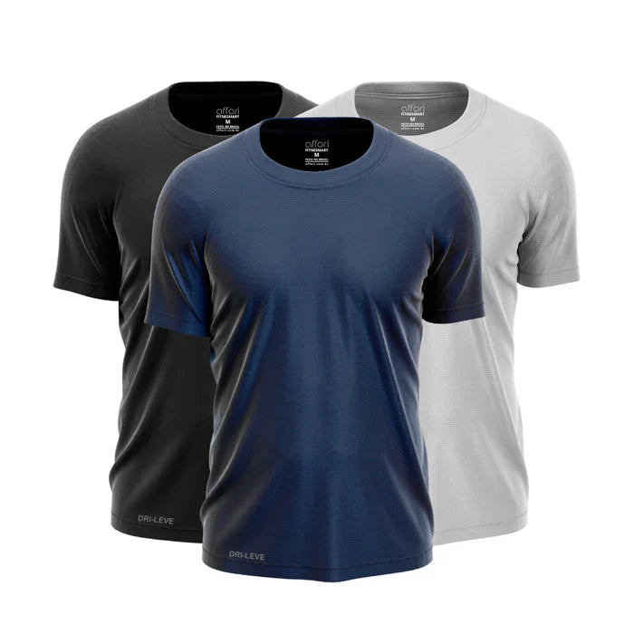 Kit 3 Camisetas Dry Fit Masculinas para Treino – Anti Suor