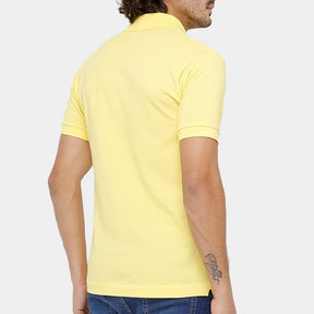 Camisa Gola Polo Lacoste Regular Fit Amarela
