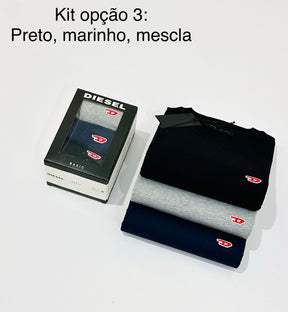 Kit 3 Camisetas Diesel Básicas