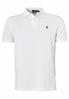 Camisa Gola Polo Ralph Lauren Masculina Custom Fit - Branca