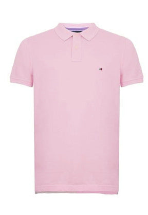Camisa Gola Polo Tommy Hilfiger Masculina Coupe Sur Ivy - Rosa Bebê