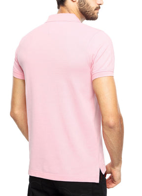 Camisa Gola Polo Tommy Hilfiger Masculina Coupe Sur Ivy - Rosa Bebê