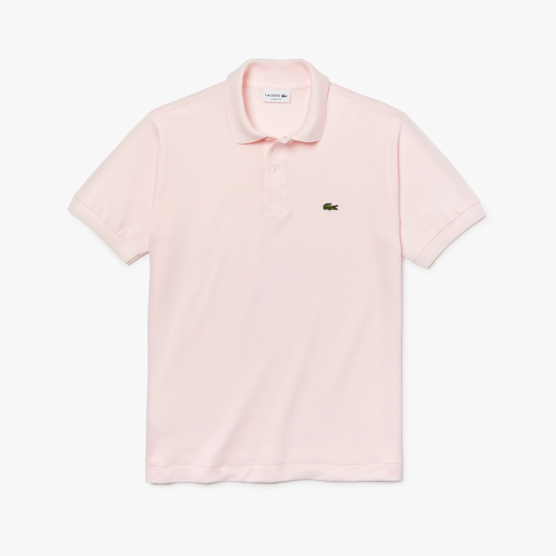 Camisa Gola Polo Lacoste Regular Fit Rosa Bebê