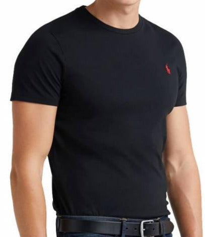 Camiseta Ralph Lauren Masculina Custom Fit - Preta