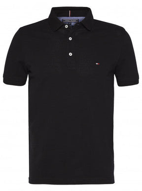Camisa Gola Polo Tommy Hilfiger Masculina Coupe Sur Ivy - Preta