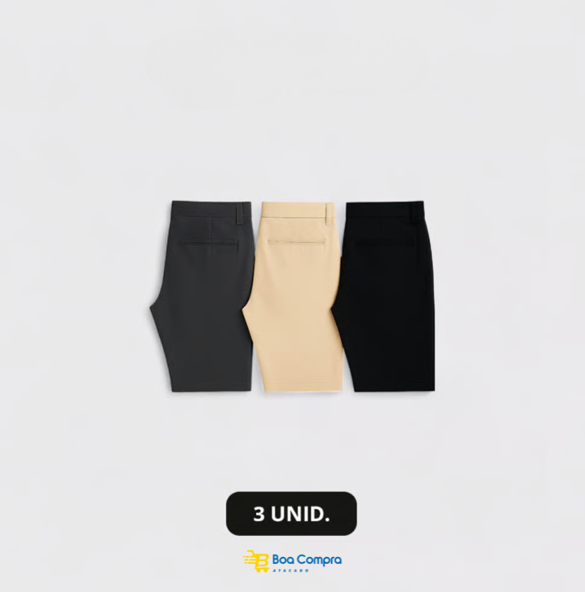 Kit 3 Bermudas Sarja Versatiold