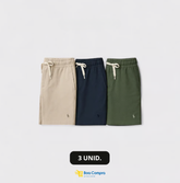 Kit 3 Shorts RL Linho