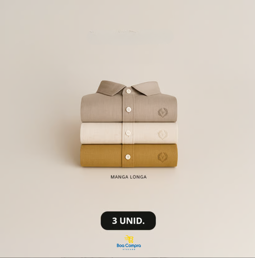 Kit 3 Camisas New Viscose