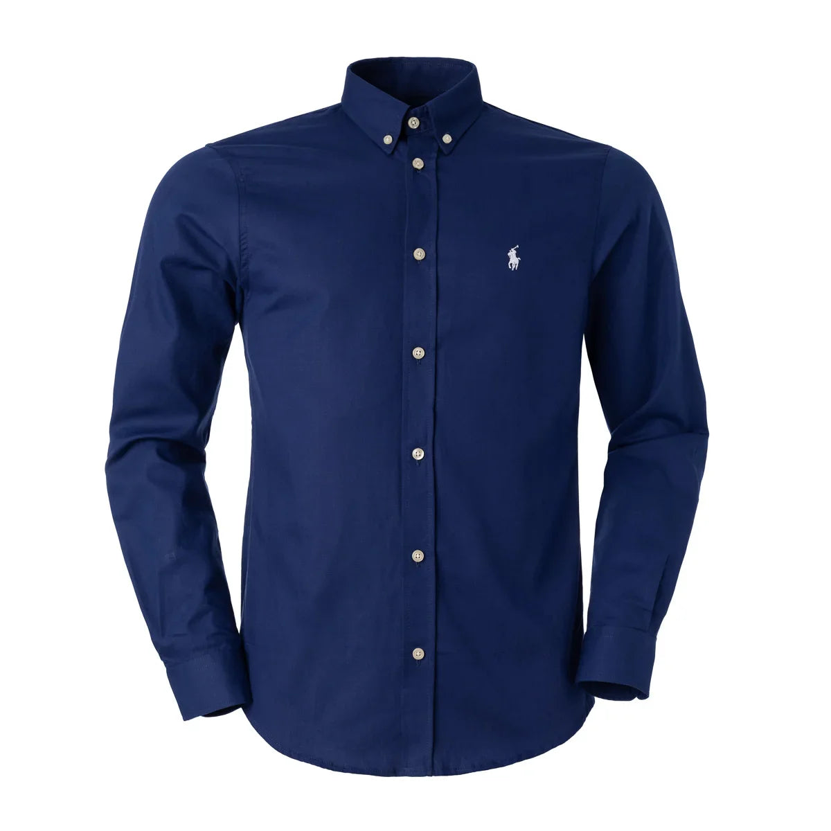 Camisa Ralph Lauren Social Regular Fit Azul Marinho