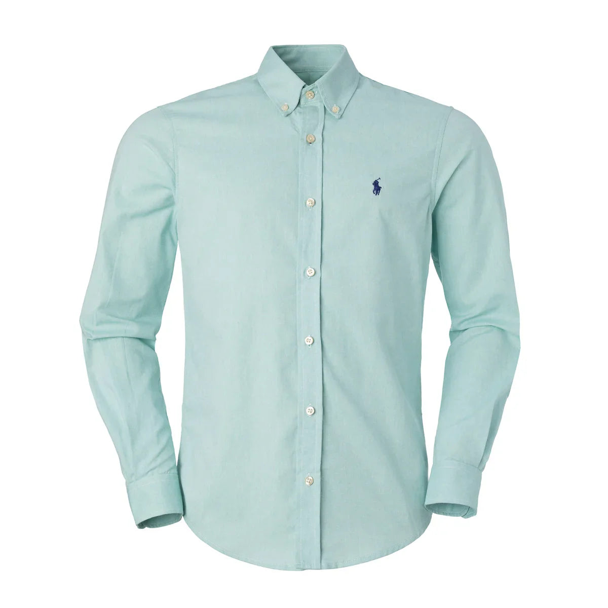 Camisa Ralph Lauren Social Regular Fit Verde Claro