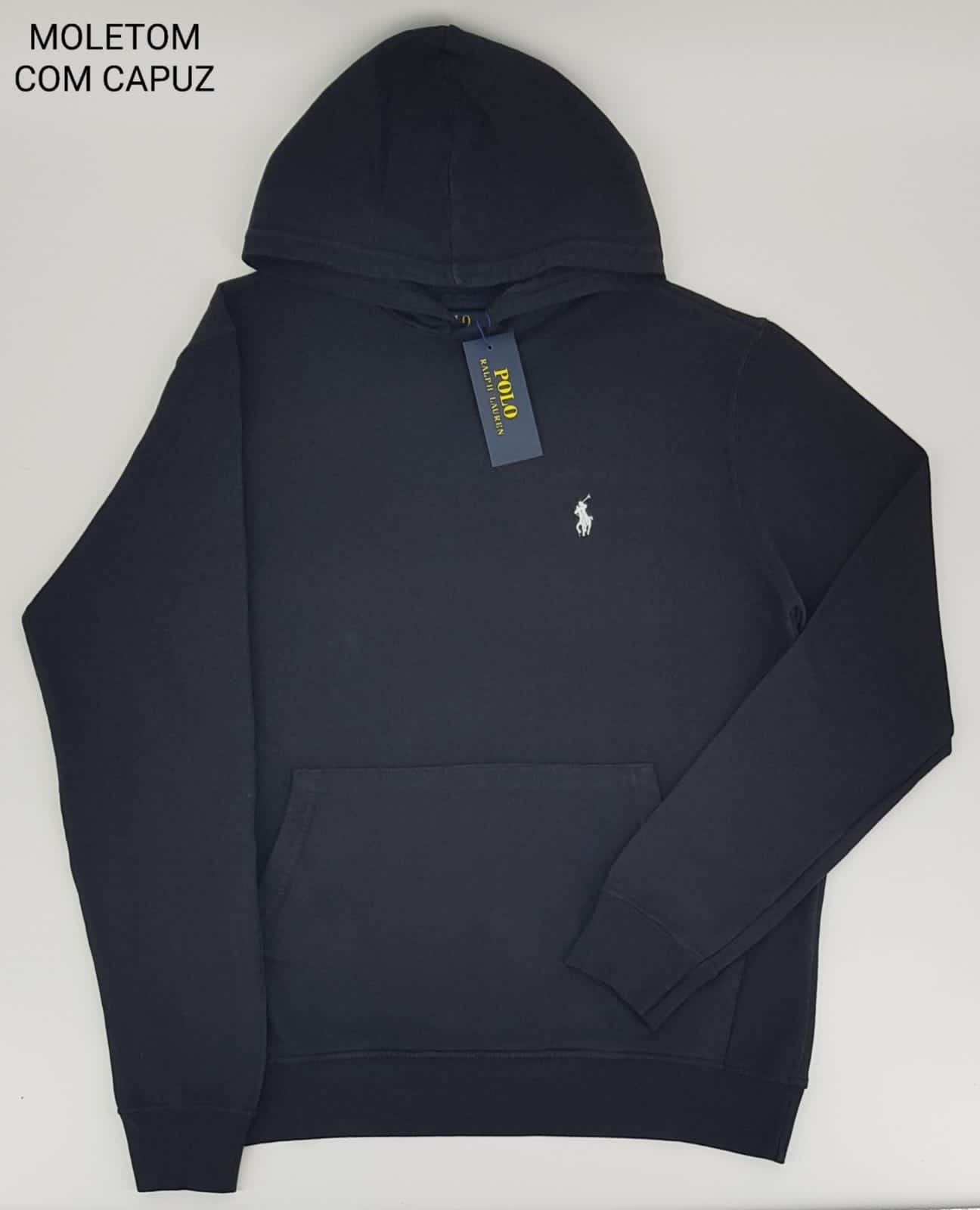 Moletom Ralph Lauren Icon Hood - Preto